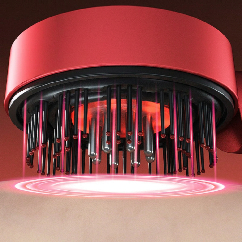 Brosse Luminothérapie pour cheveux