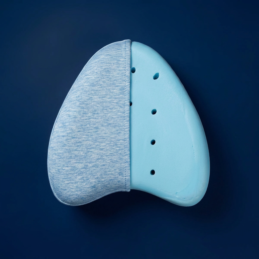 Oreiller entre-jambes ergonomique