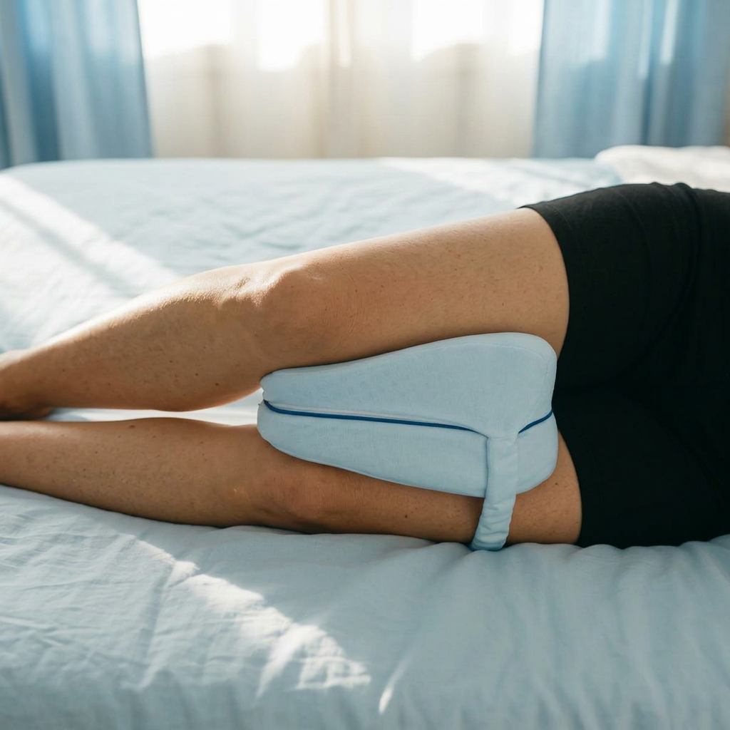 Oreiller entre-jambes ergonomique
