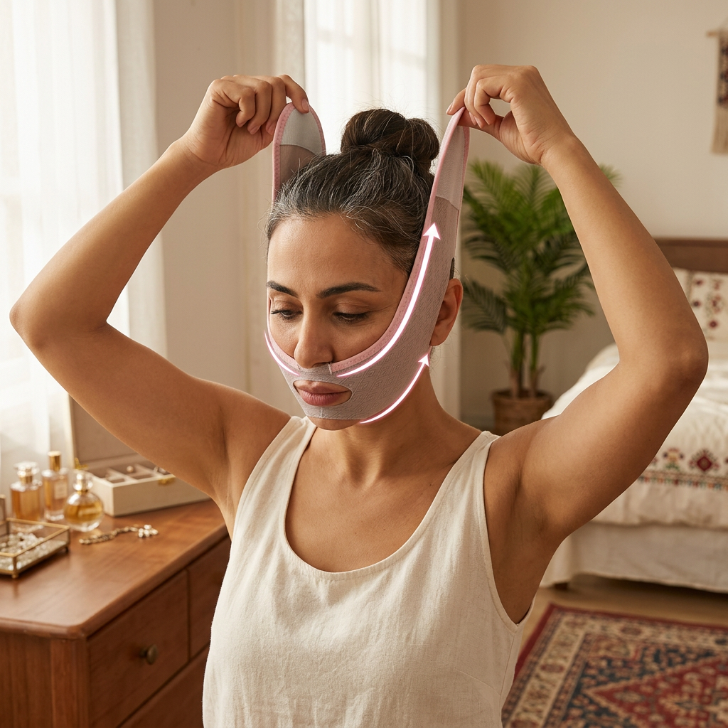 Masque bandeau facial liftant
